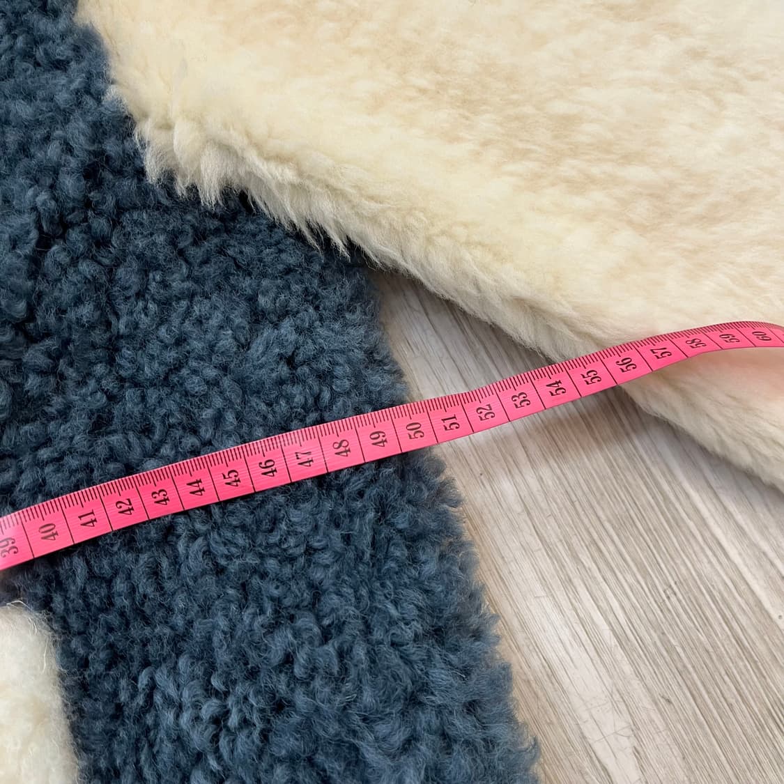 밍크 양털 양가죽 패치워크 롱 무스탕 코트  상품이미지7