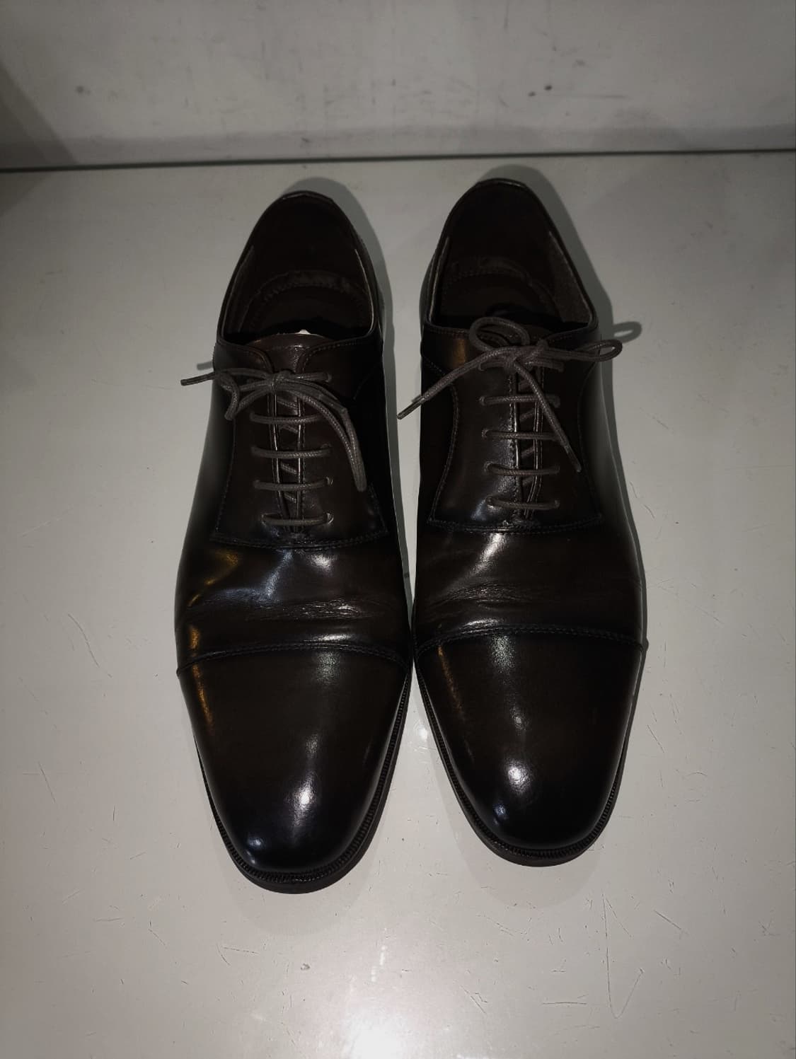 255mm 소다 남성 옥스포드 정장화 구두 브라운 상품이미지4