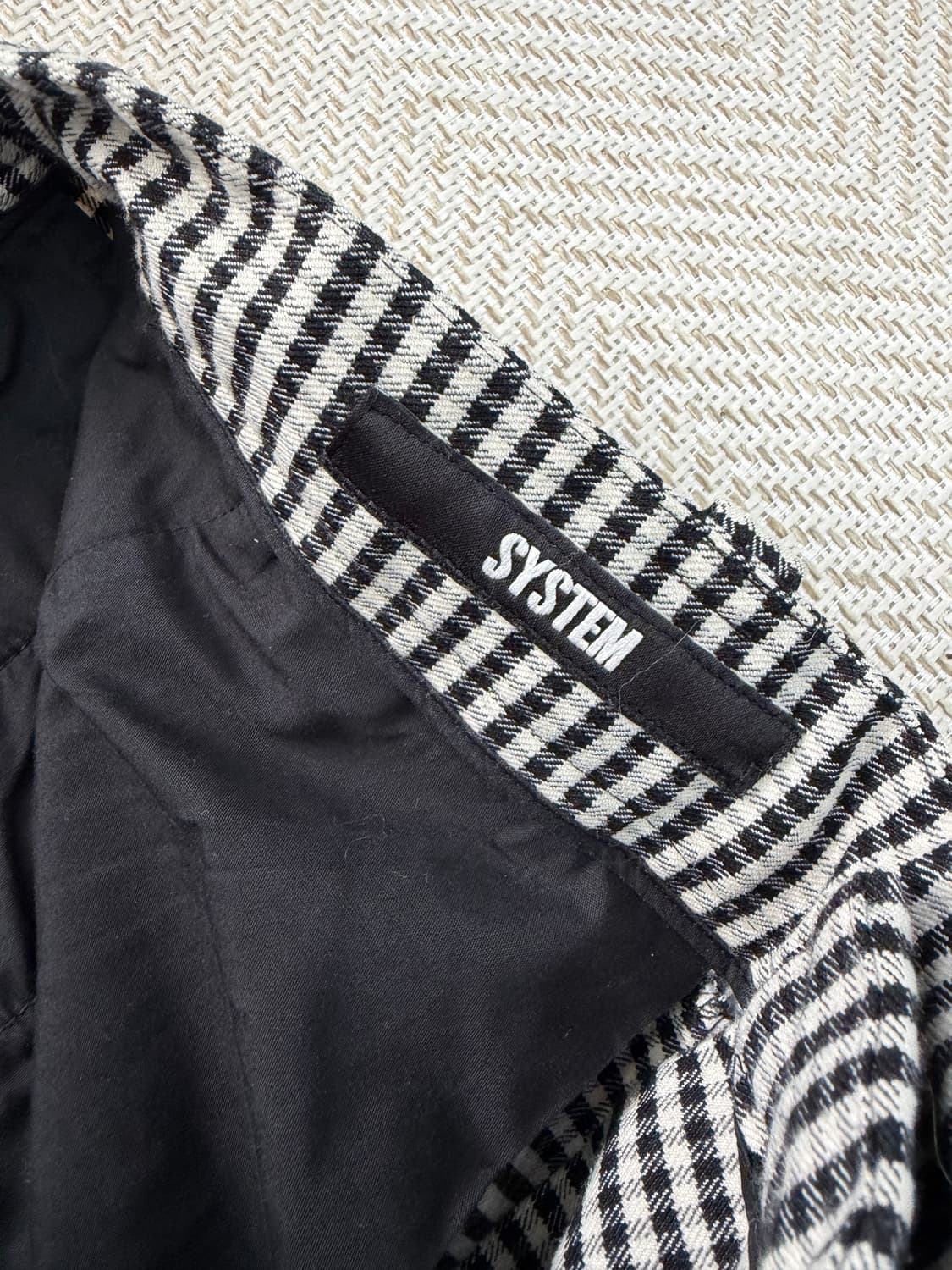 정품) 시스템옴므 한섬 깅엄 체크 바지 82(32-33) 상품이미지7