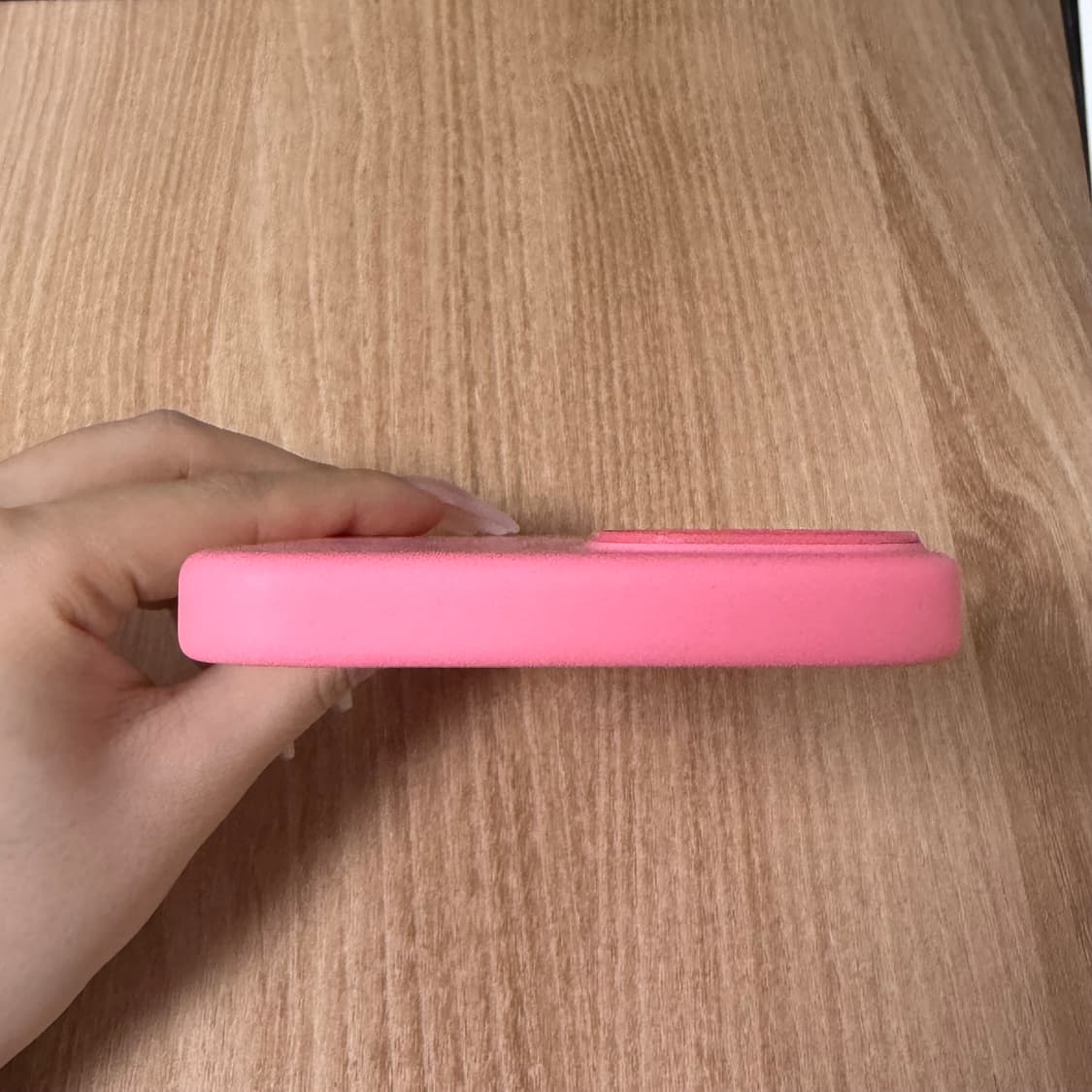 (15플러스) 아이폰 정품 핑크 실리콘 케이스 상품이미지4