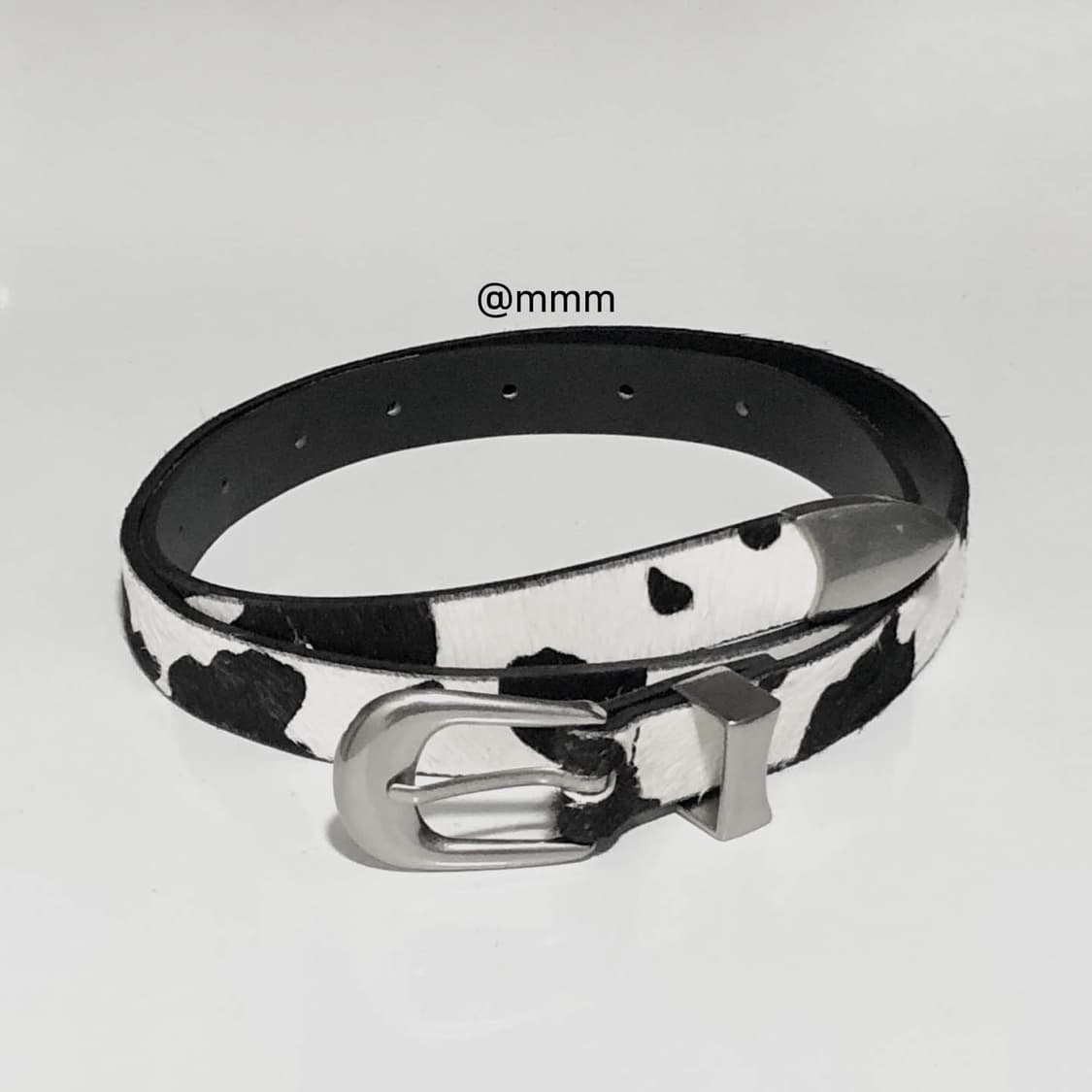 [리얼송치] 카우헤어 송치털 웨스턴 벨트🐂 상품이미지10