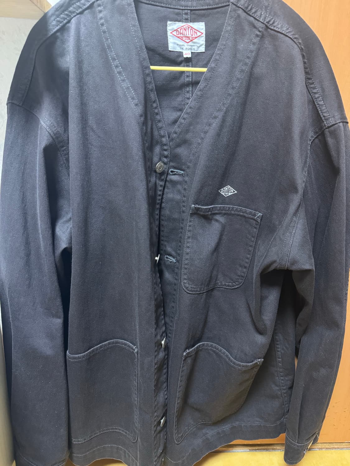 단톤 데님 카라리스 커버올 자켓 상품이미지1