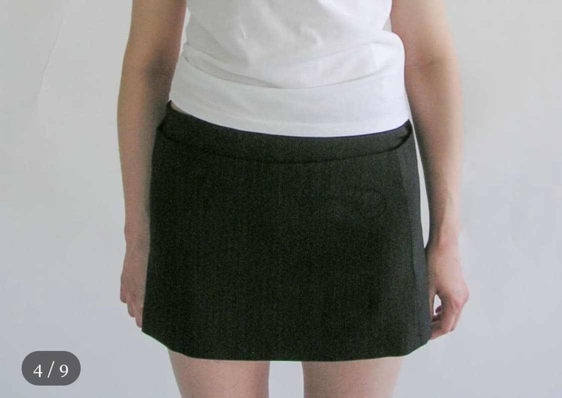 Capri Mini Skirt - Black 상품이미지2