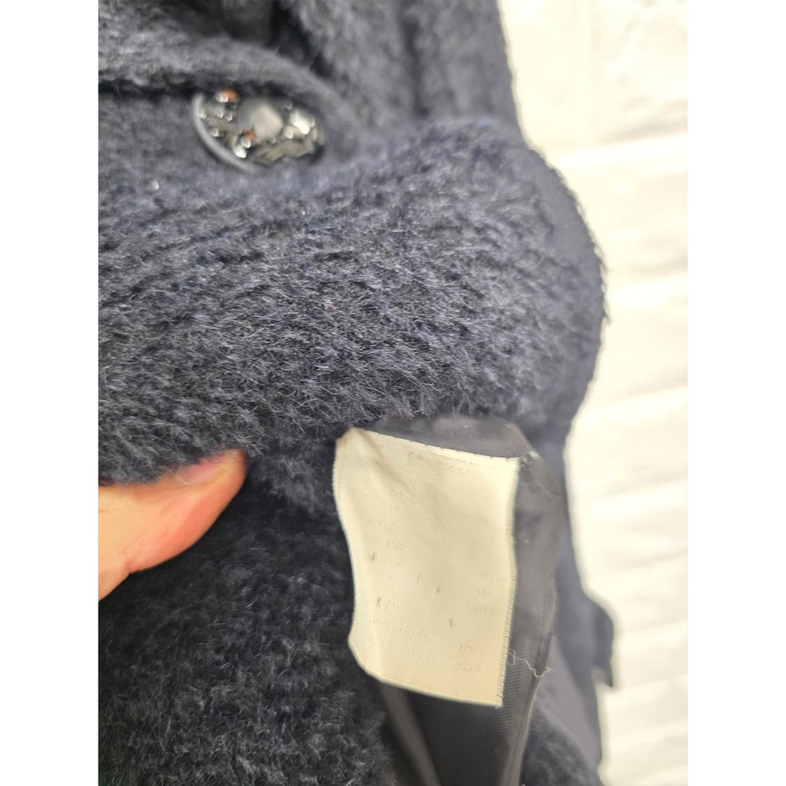 택포) 한섬 오브제 코트 블랙 M 상품이미지3