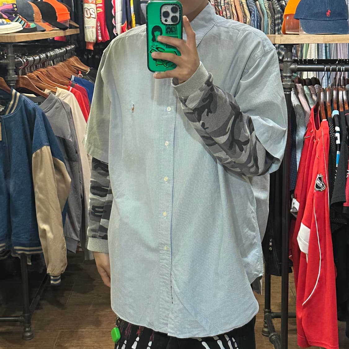 [HI] 폴로 랄프로렌 반팔셔츠 스카이블루 상품이미지3