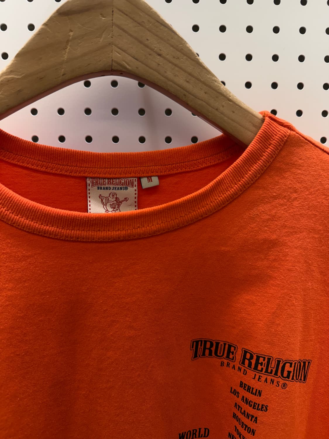 트루릴리전 월드투어 오렌지 빅로고 롱슬리브 U143 상품이미지5