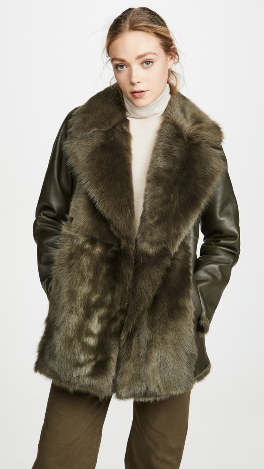 띠어리 리버서블 시어링 천연가죽 무스탕 점퍼 상품이미지2