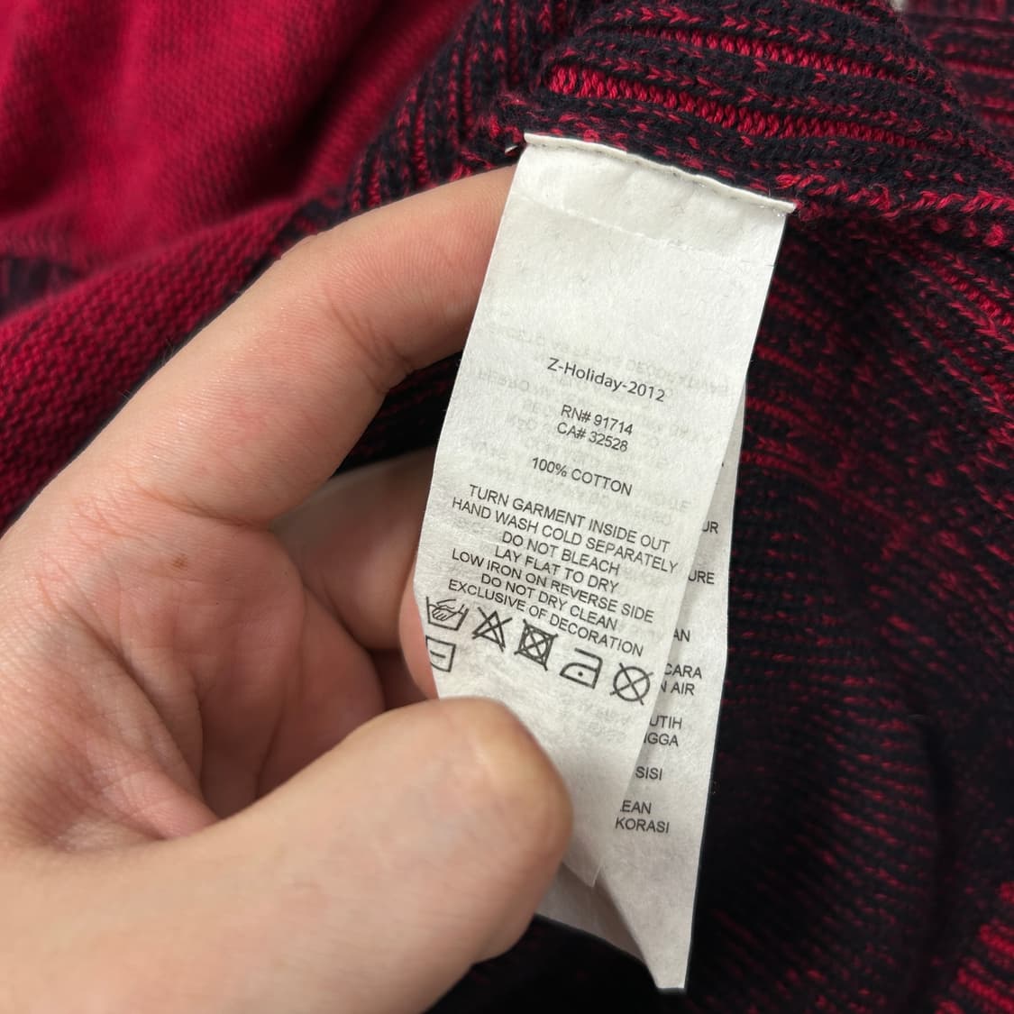 아르마니 익스체인지 빈티지 니트집업(L) 상품이미지3