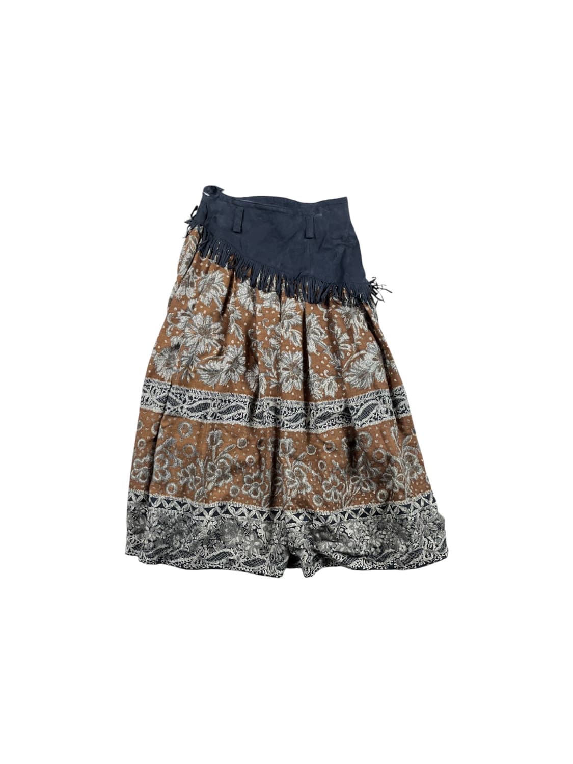 Vintage(made in japan) 스웨이드 도킹 스커트 상품이미지1