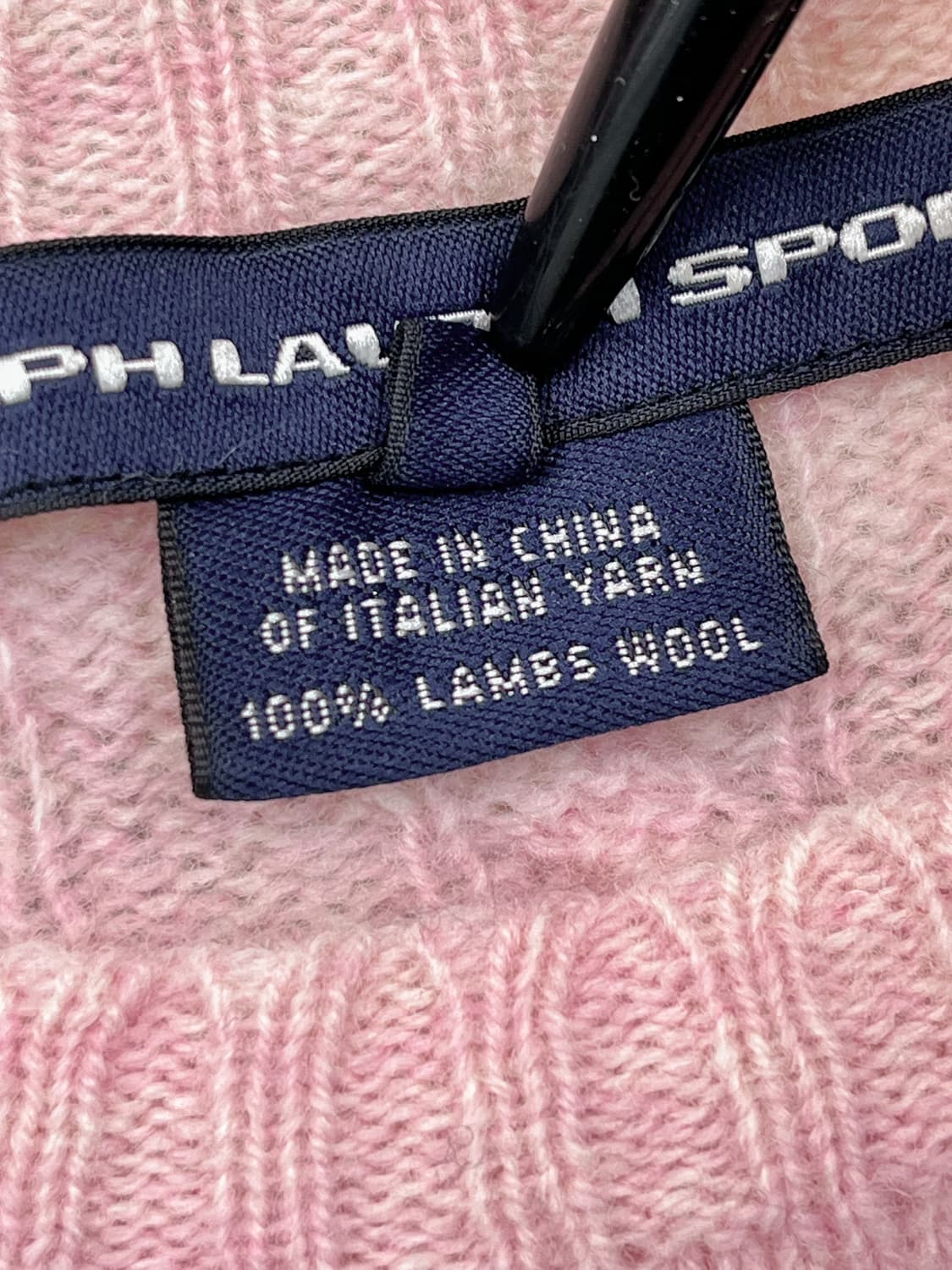 폴로 랄프 로렌 핑크 케이블 스웨터 상품이미지6