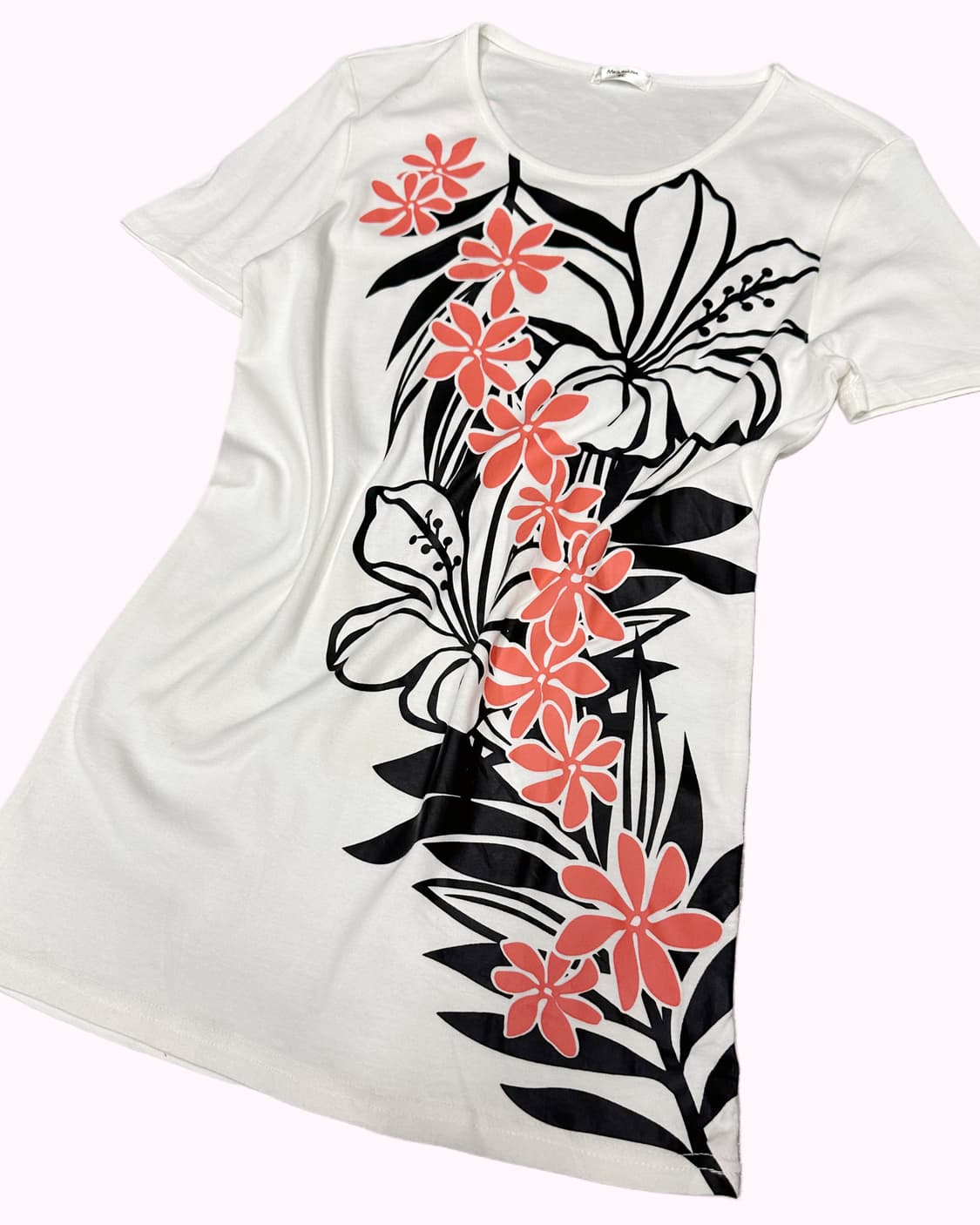 hawaiian flower white t-shirt 상품이미지4