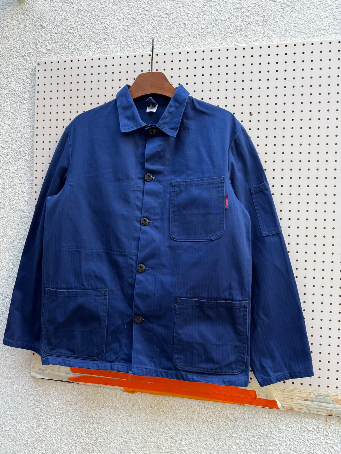 HBT NAVY PIONEER OLD EURO 헤링본트윌 프렌치워크자켓 상품이미지5