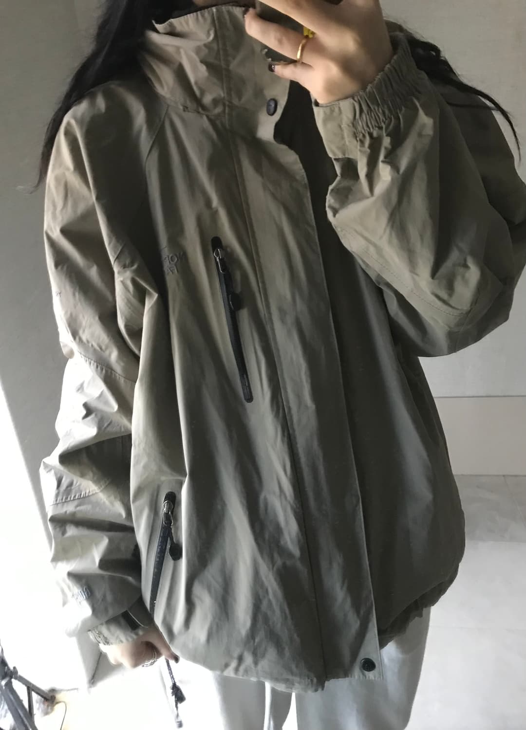 노페 베이지 바람막이 상품이미지2