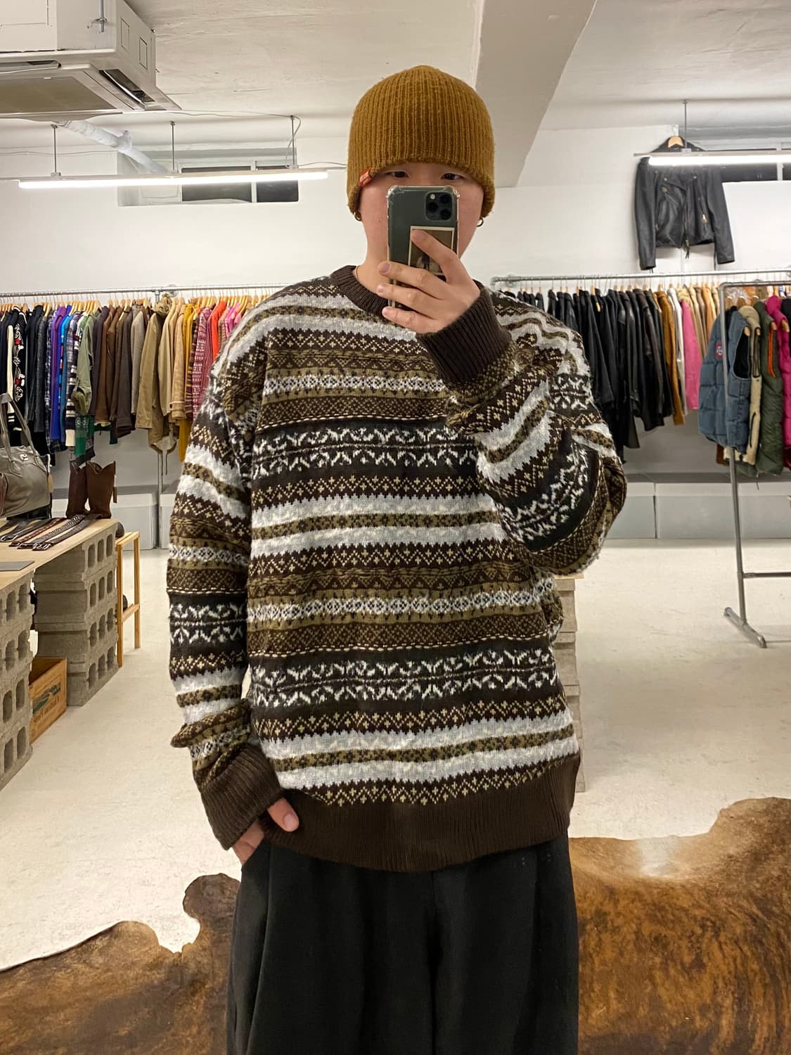 FREAK'S STORE fair isle knit 페어아일 니트 상품이미지1