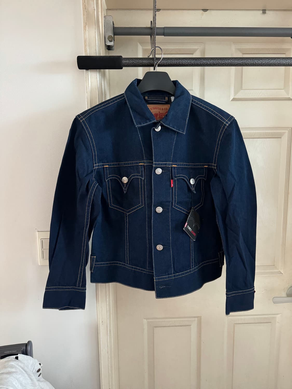 리바이스 타입원 type1 진청데님자켓 청자켓 M(100)미듐 탭 새제품 상품이미지3