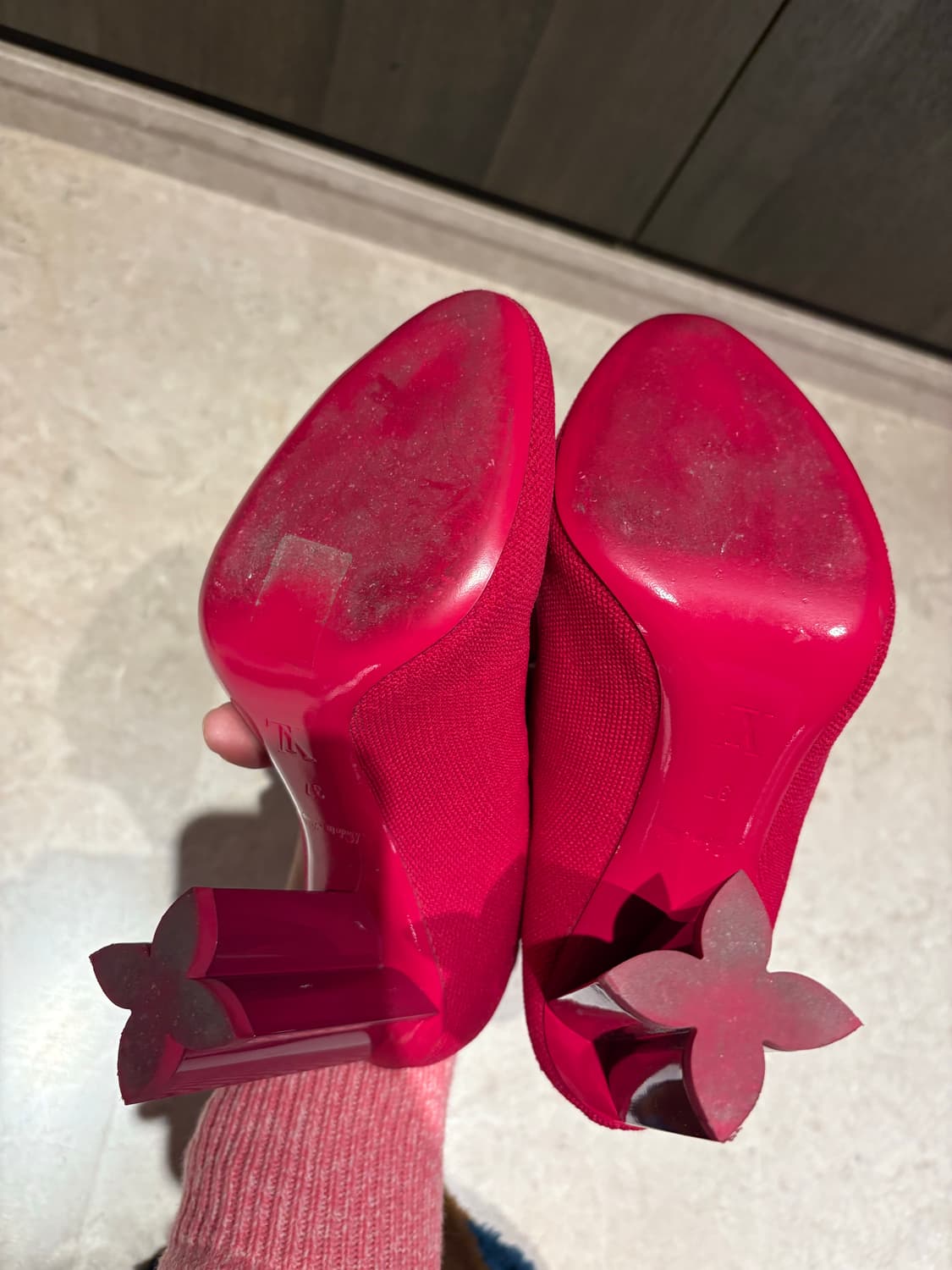 루이비통 LV 삭스 앵클 부츠 핫핑크 37 상품이미지7