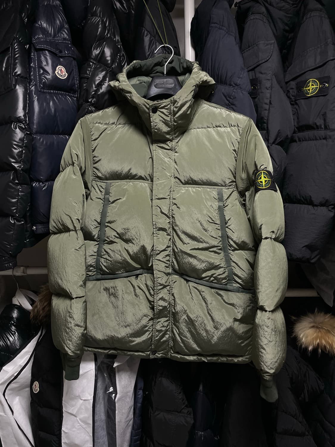 [M사이즈] 21FW 스톤아일랜드 나일론 메탈 다운 패딩 자켓 상품이미지1