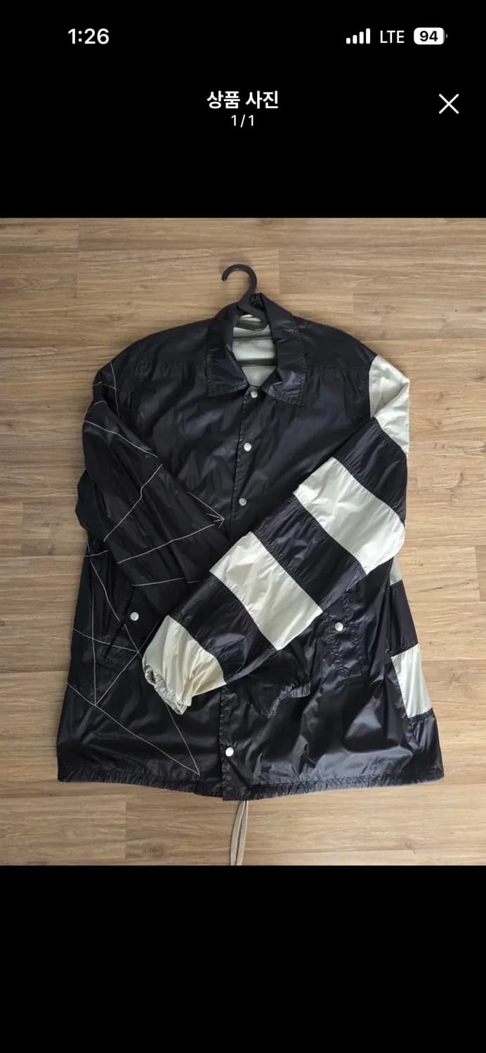 릭오웬스 윈드 브레이커 자켓 상품이미지1