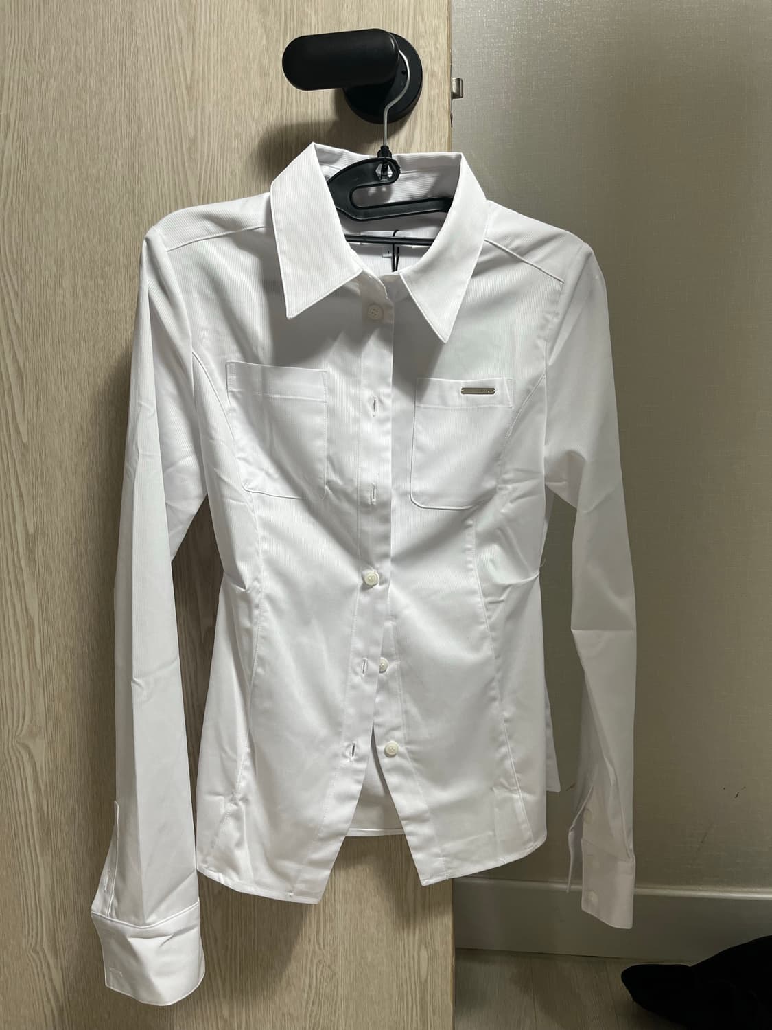 미세키서울 Pocket fitted shirt WHITE 1사이즈 상품이미지1