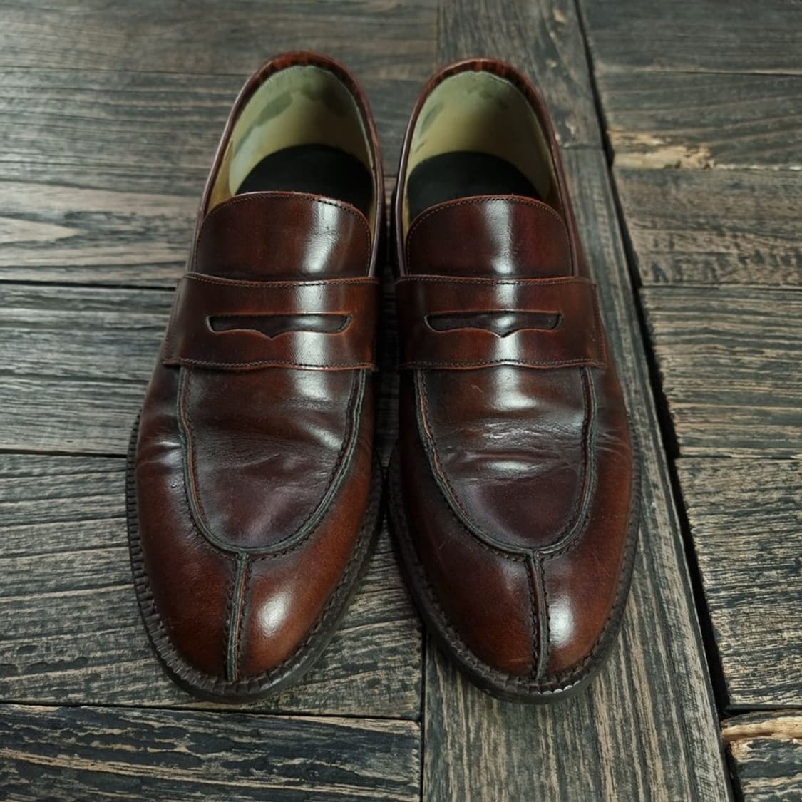 [로맨틱무브] 레더 페니 로퍼 브라운 M18596 상품이미지2