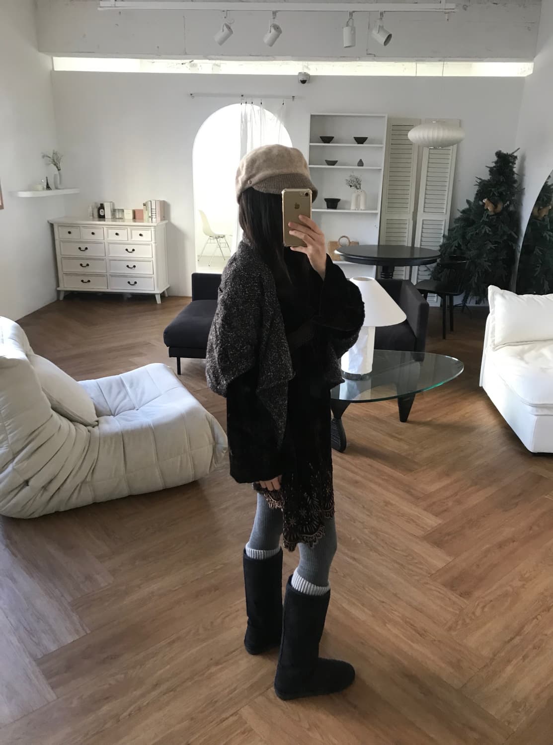 vintage brown bolero knit 상품이미지3