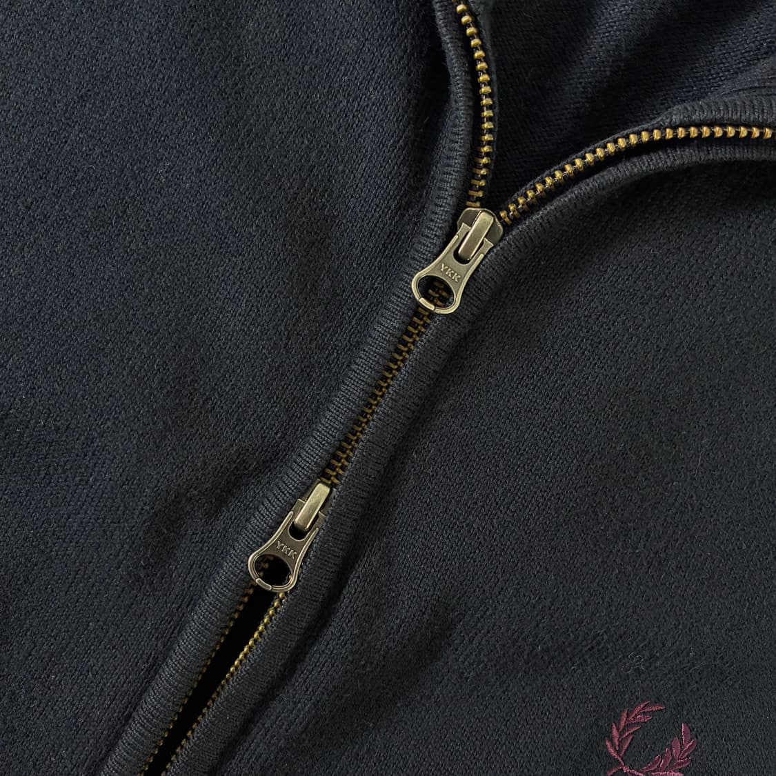 Fred Perry 프레드페리 자수 헤링턴 니트 집업 가디건 상품이미지4