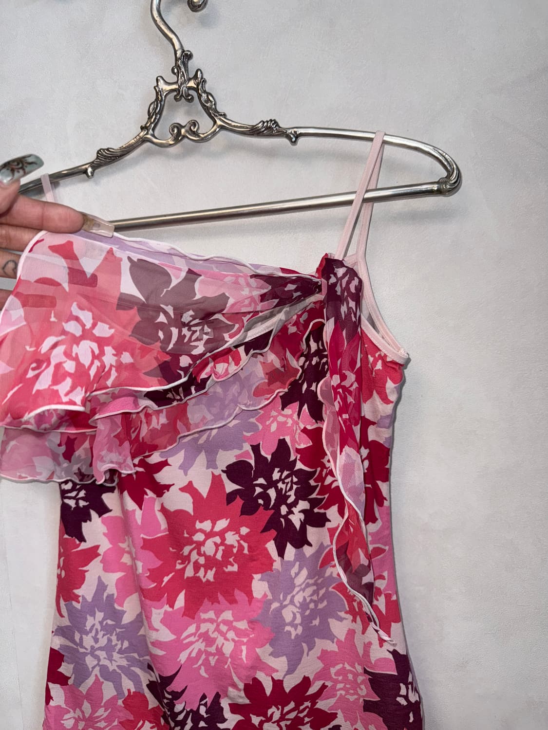 Michel Klein floral ruffle sleeveless 상품이미지5