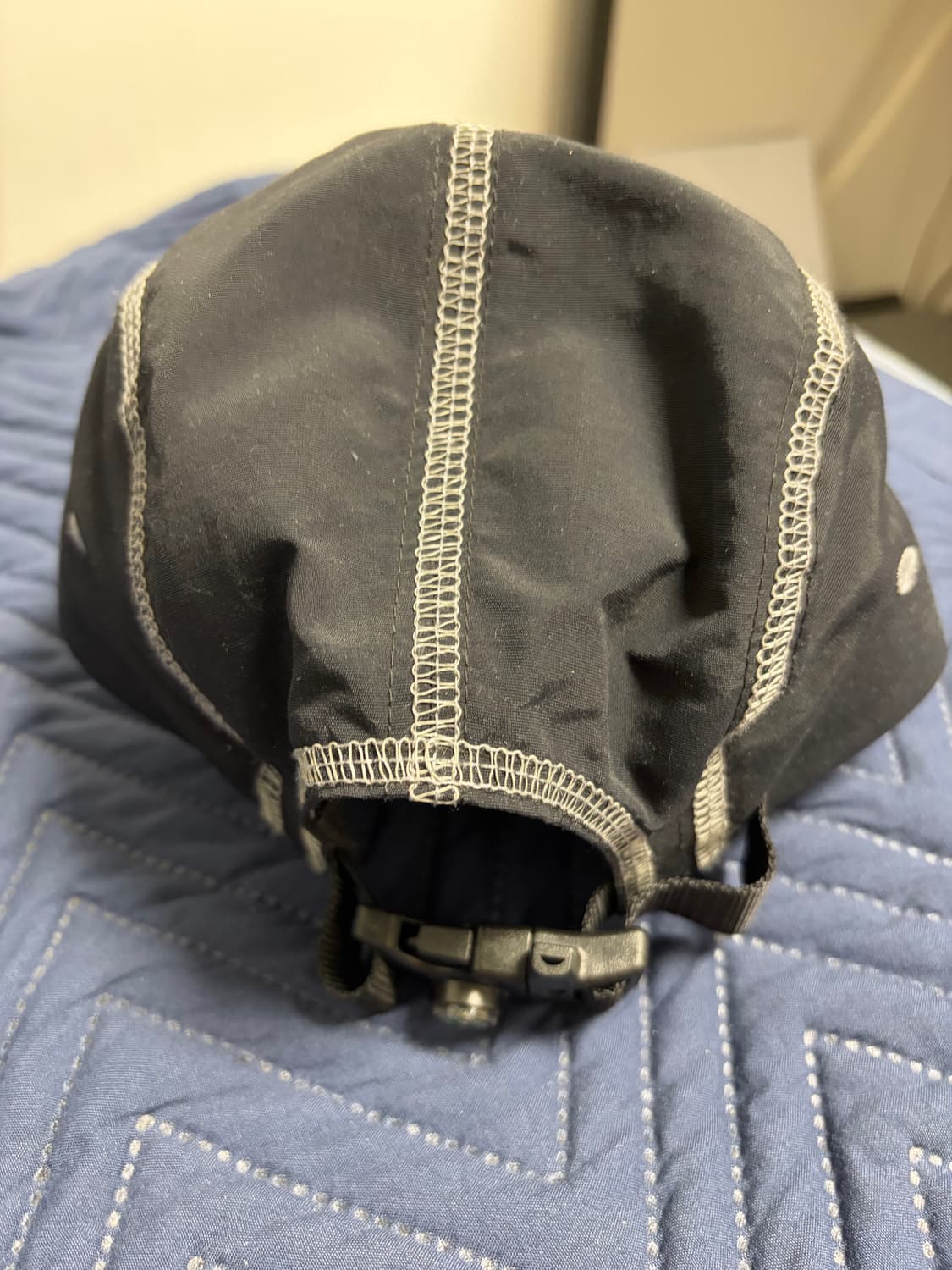 슈프림 리플렉티브 스티치 캠프캡 블랙 상품이미지3