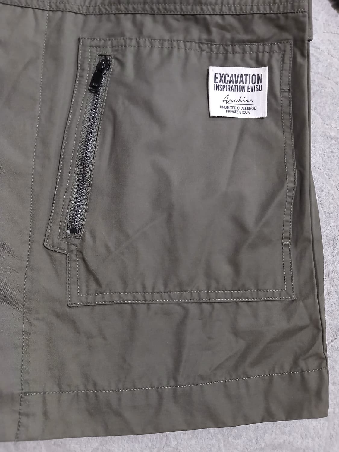 에비수 EVISU 카키 멀티포켓 필드 자켓 M 상품이미지5