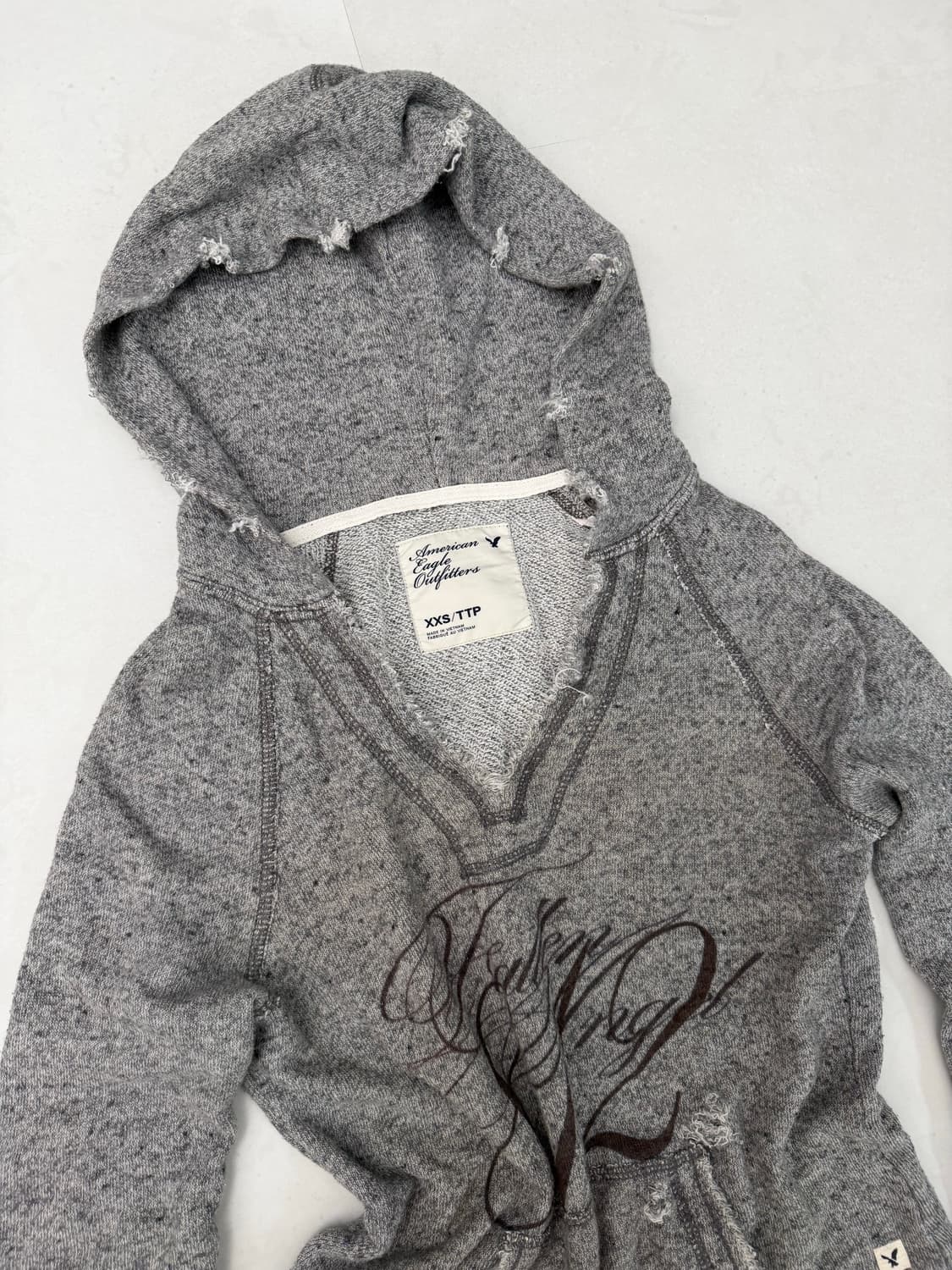 브이넥 812프린팅 후드 상품이미지3