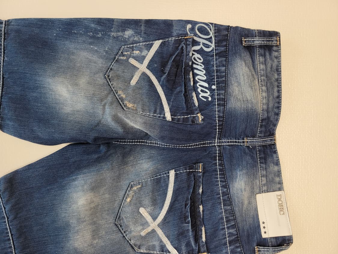 도크 DOHC 엠보워싱 청바지 32 딥블루 상품이미지10