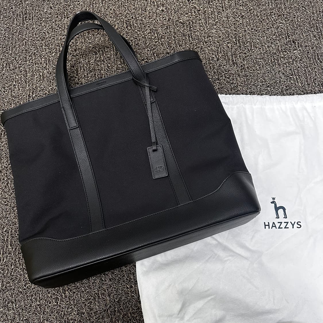HAZZYS 헤지스 서류가방 토트백 블랙 상품이미지1