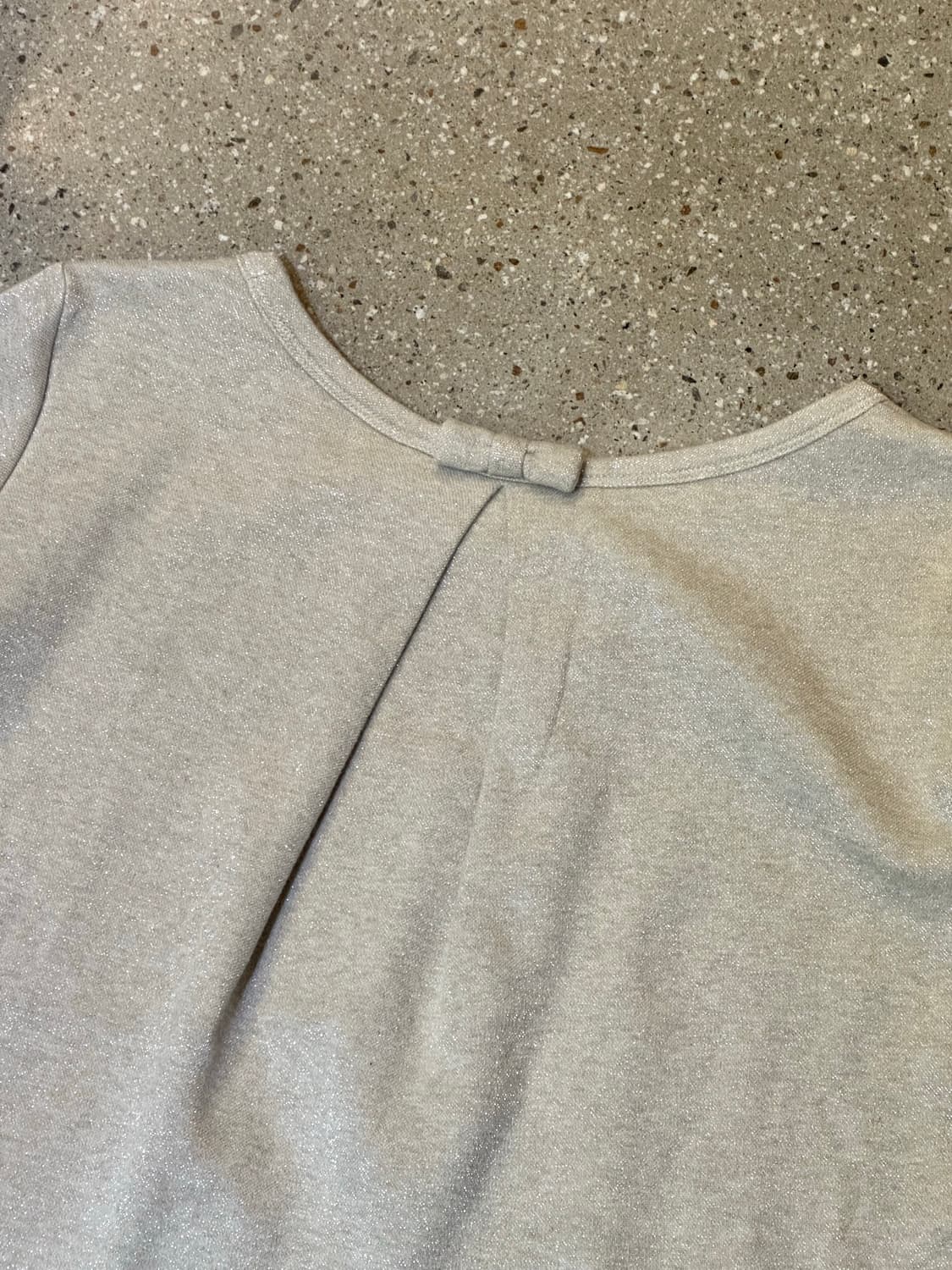 BURBERRY 버버리 오트밀 은색 글리터 롱슬리브 상품이미지6