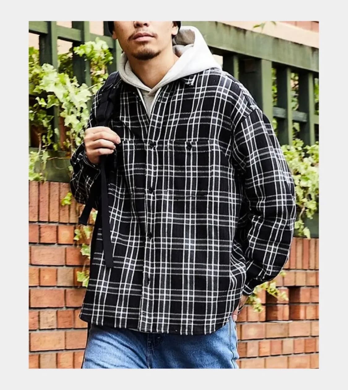 프릭스스토어 헤비코튼 체크 셔츠 상품이미지2