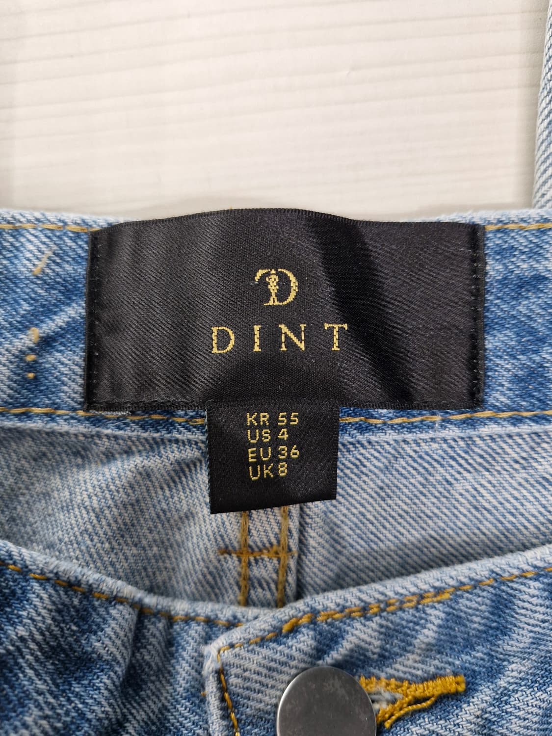 DINT 딘트 닉스 투톤 워싱 스트레이트 진_55 상품이미지8