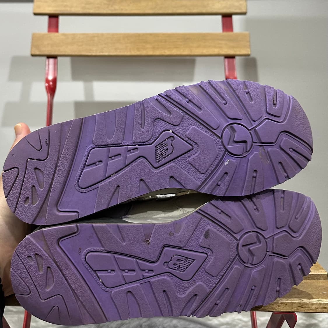 240) 뉴발란스 운동화 여성 여자 신발 999 아이보리 퍼플 상품이미지6