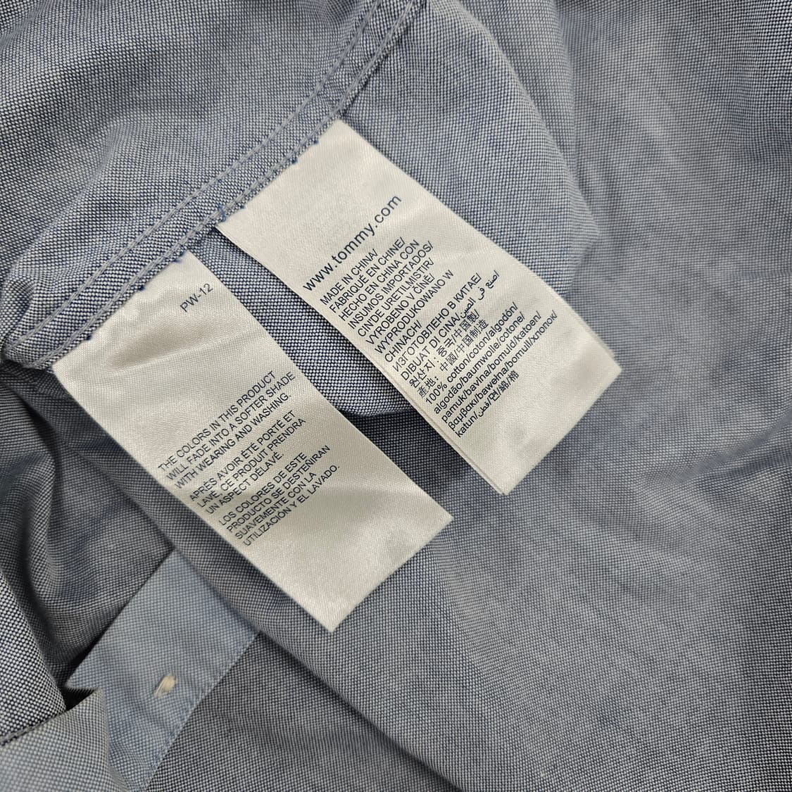 [M] 타미힐피거 블루 옥스포드 긴팔 셔츠 1027JM1 상품이미지7