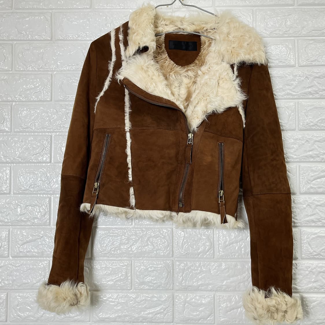 질스튜어트 리얼 무톤 양털자켓 S 상품이미지1