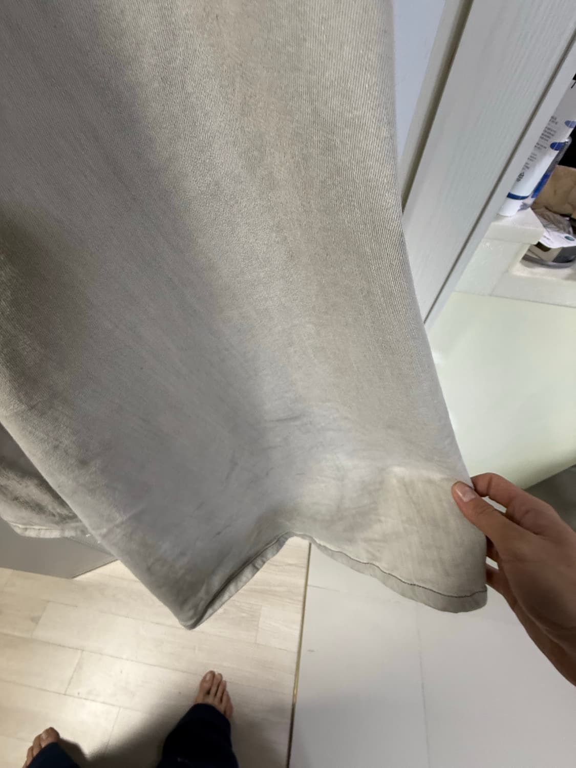 릭오웬스 그라데이션 바이어스 부츠컷 상품이미지4