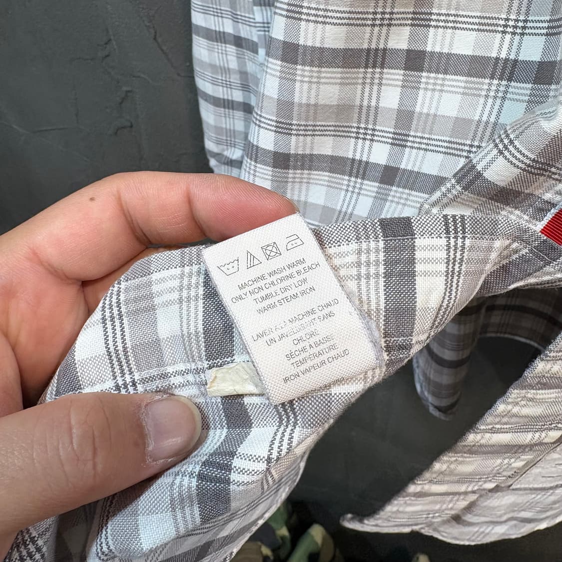 [4] THOM BROWN 톰브라운 체크 셔츠 상품이미지7