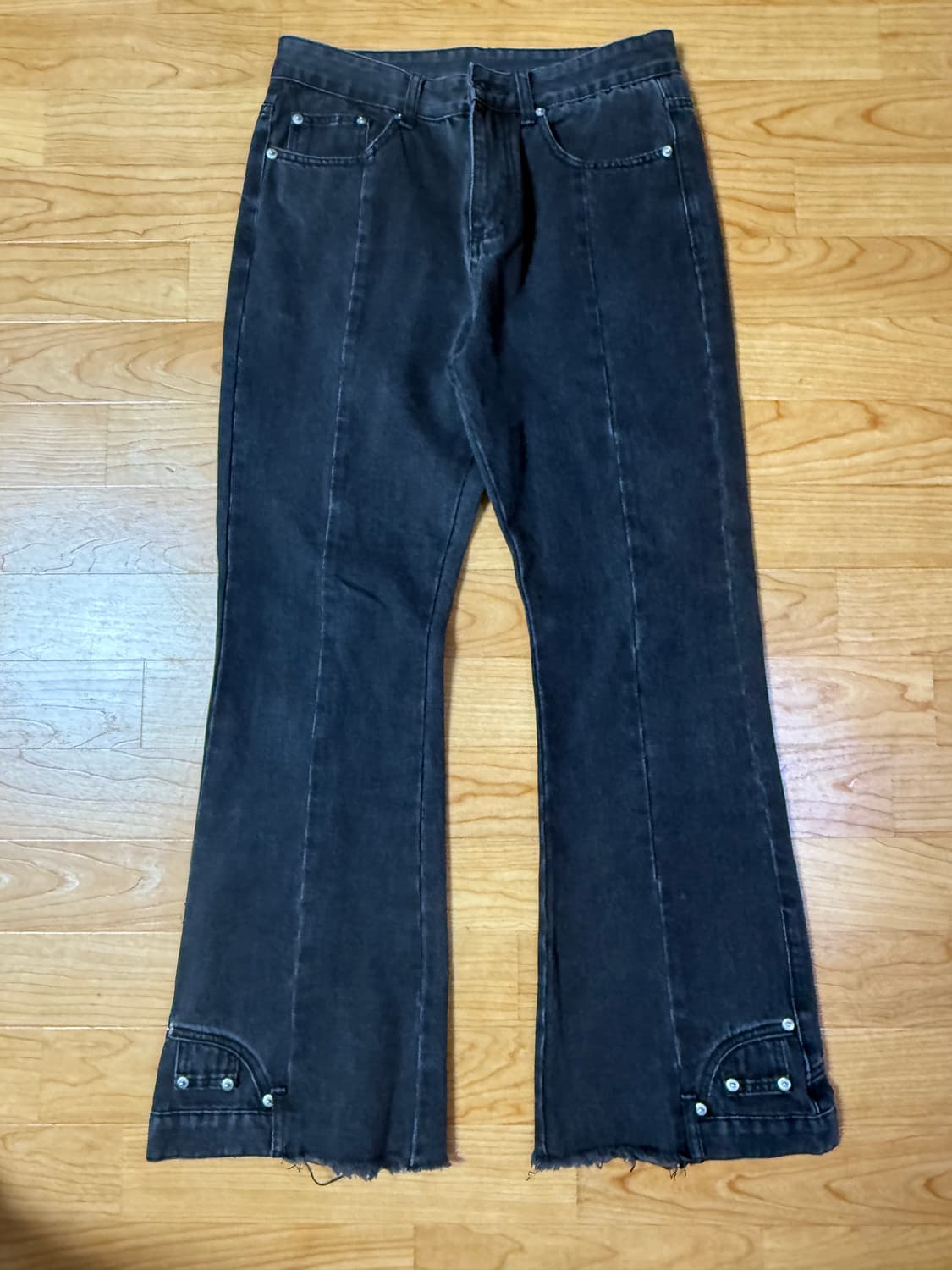 블랙플레어데님팬츠 상품이미지1