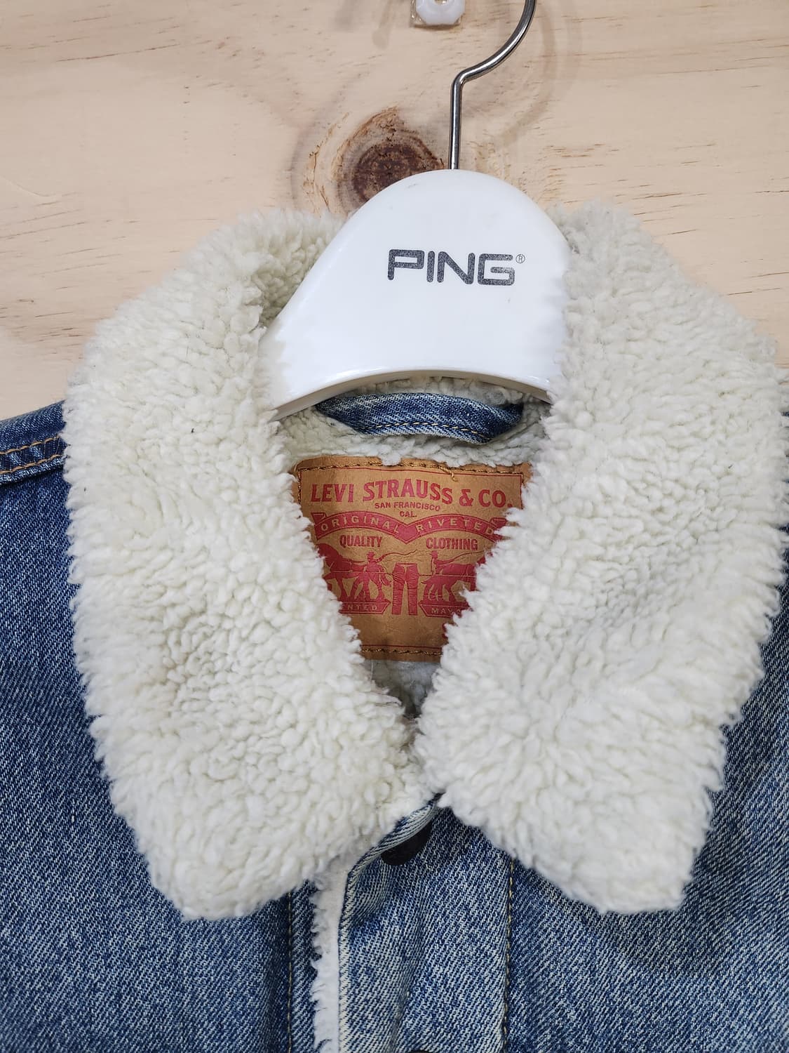 692) 리바이스 데님 양모 카라 자켓 상품이미지3