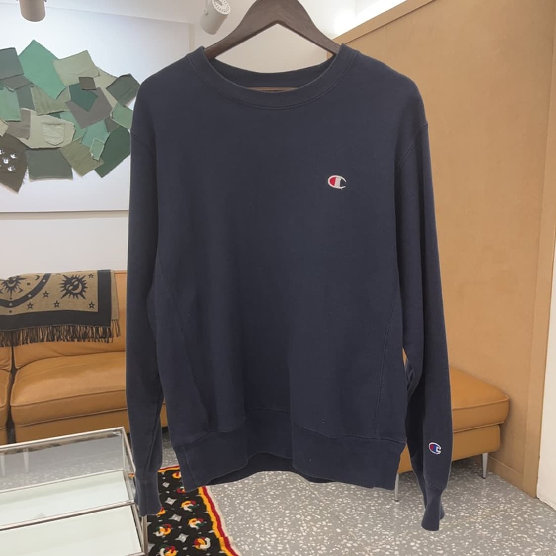 챔피언 리버스위브 베이직 모던 맨투맨 스웻셔츠 M C06897 상품이미지3