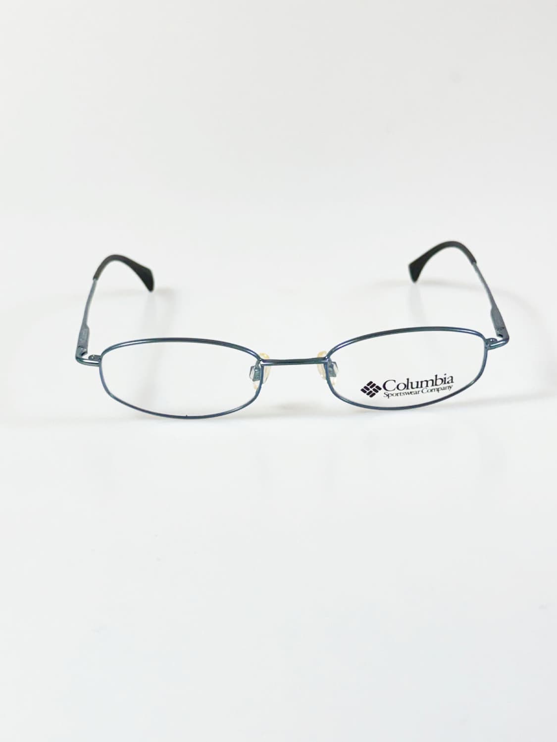 90s 컬럼비아 블루 슬림 오벌 메탈 빈티지 안경 상품이미지1