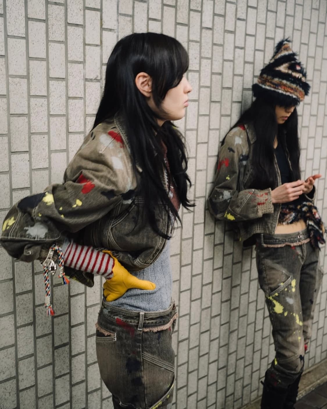 [34]키코 코스타디노브 25fw 페인트 봄버 자켓 상품이미지2