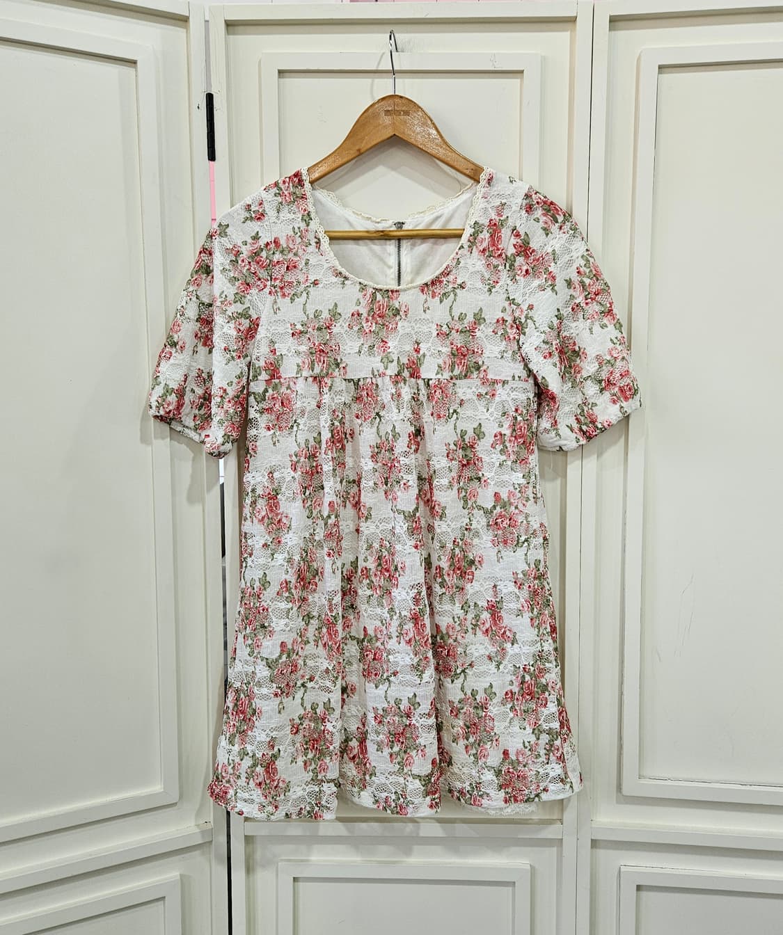 장미 레이스 원피스 상품이미지1