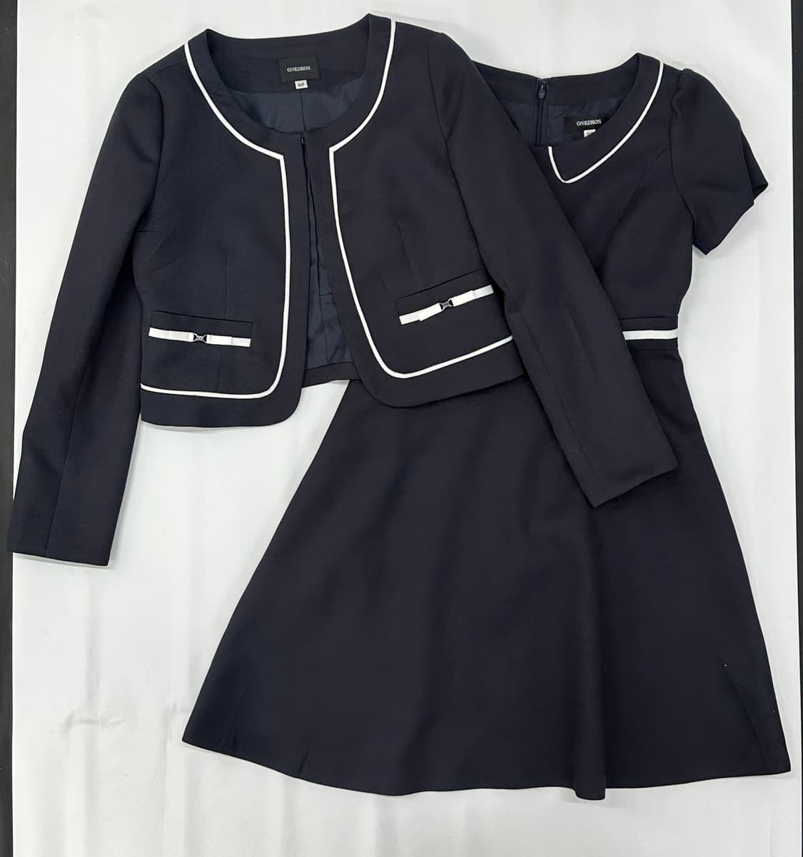 👜ONEIROS 네이비 정장 투피스 셋업👜자켓 원피스 고갸루 베이직 상품이미지2