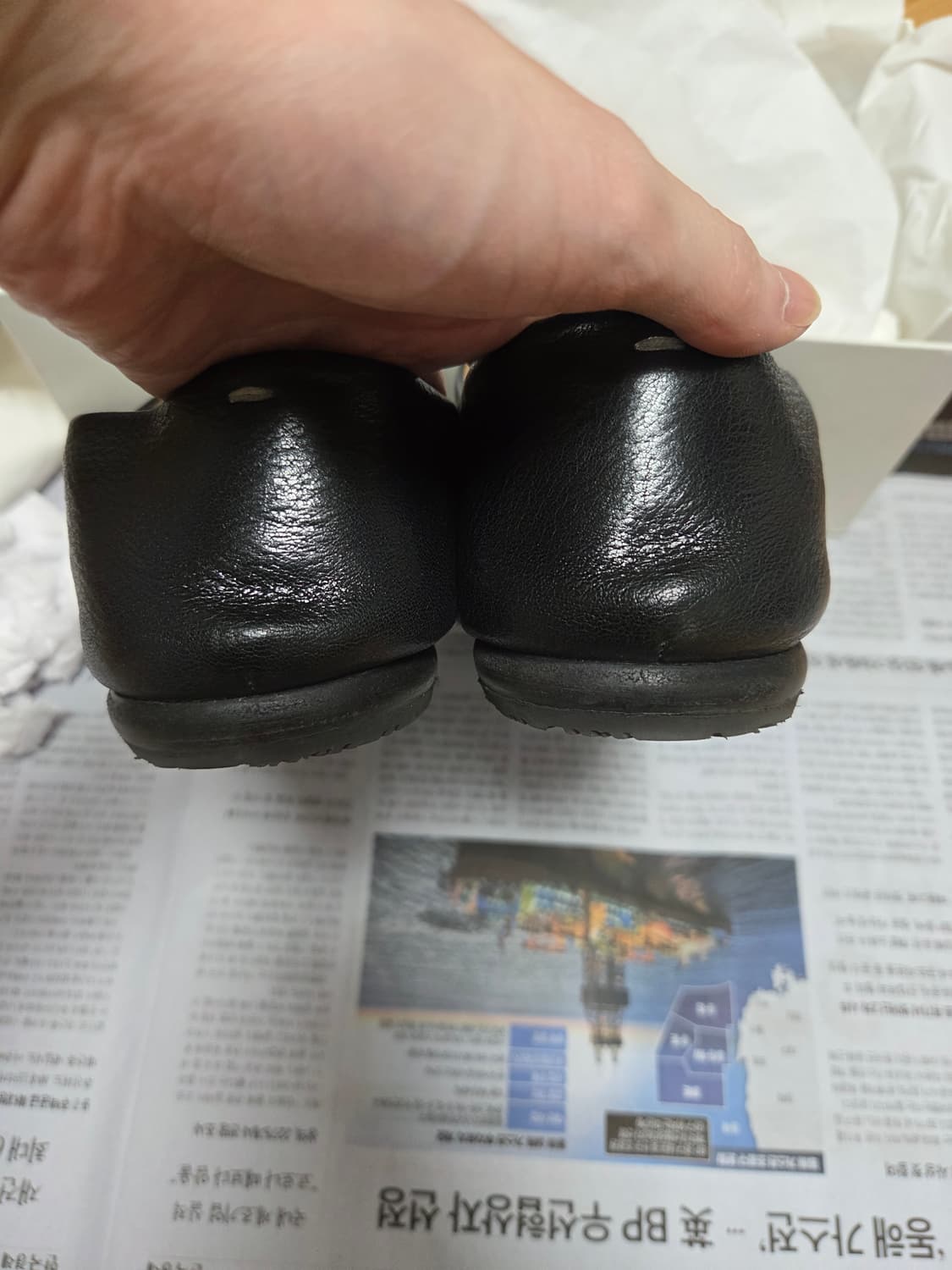 마르지엘라 타비 슬립온 블랙 상품이미지3