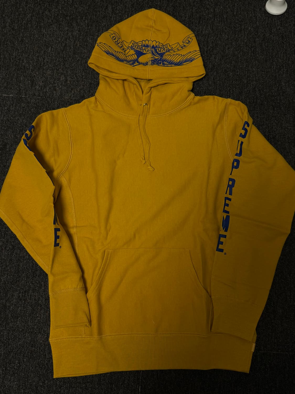 [M] 슈프림 안티히어로 후드 스웻셔츠 머스타드 16ss 상품이미지1