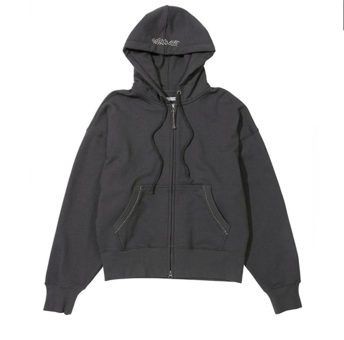 스컬프터 비즈 세인트 십자가 차콜 후드집업 상품이미지2